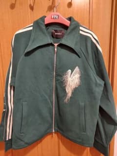 【完売品】【最安値】ジップデザインシュレディンガートラックジャケット　グリーンSのサムネイル