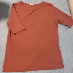 CINEMA CLUB 半袖リブTシャツ オレンジのサムネイル