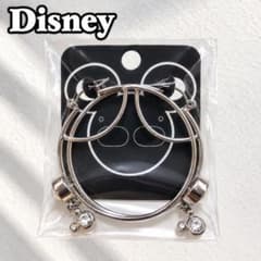 Disney ミッキー フープピアス シルバー 新品未使用 EAR-043-W