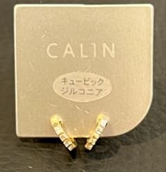 純金厚メッキ ピアス　キュービックジルコニア　ニッケルオフのサムネイル