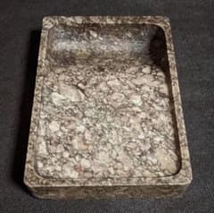 タロウ様専用】 ◇豆斑玉石硯◇珍品◇淡紫の豆斑美石◇民国期以前◇黒