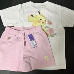 ポケモン　ANNA SUI コラボ　Tシャツ　ショートパンツ　ピカチュウ　タグ付 ポケモンANNA SUI コラボ Tシャツ ショートパンツ ピカチュウ タグ付