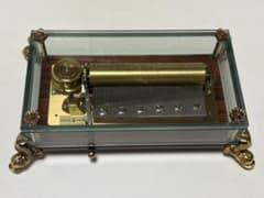 REUGE リュージュ72弁3曲 ドルフィン脚 ガラスケース 高級オルゴール