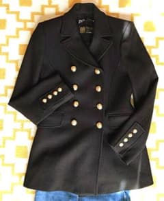 【初売りSALE】売れなければ削除します！未使用ZARA  Pコート　ブラックのサムネイル
