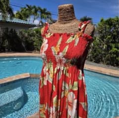 Two Palms リゾートワンピース　赤　トゥーパームスのサムネイル