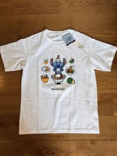 新品 タイ限定 UNIQLO スティッチ Tシャツ 160 白 Disneyのサムネイル