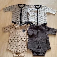 前開き肌着 ロンパース 60のサムネイル