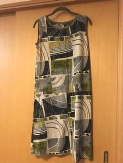 【日本製 美品】リネンワンピースのサムネイル