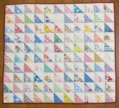 パッチワークキルト フィードサックの三角のキルト - メルカリ