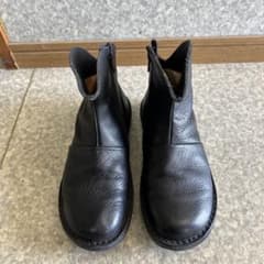 黒 レザー サイドゴアブーツトリッペン38のサムネイル
