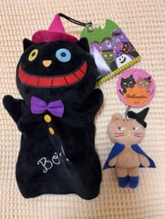 M*A様 カルディ　ハロウィン　ネコ　パペット、キーホルダーセットのサムネイル