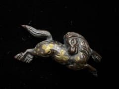 麒麟図 目貫 赤銅 無銘 日本刀 刀装具 骨董 古美術 江戸期 麒麟図 目貫 赤銅 無銘 日本刀 刀装具 骨董 古美術 江戸期 | Buyee