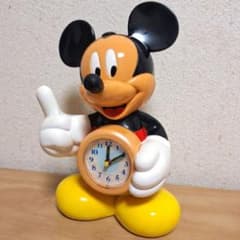 ミッキーマウス 目覚まし時計 置き時計 ディズニー 昭和レトロ