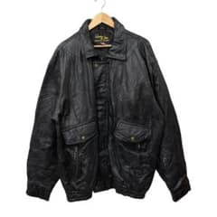 90s Leather 가죽 재킷 정품 가죽 블랙 트위터 패치 워크