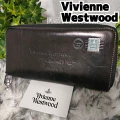 希少】 Vivienne Westwood 長財布 ブラックレザーラウンド切手 - メルカリ