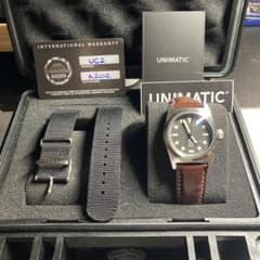 UNIMATIC CLASSIC UC2 腕時計 自動巻き ブラック - メルカリ