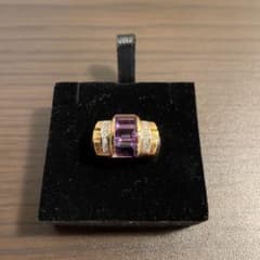 K18 18金　アメジスト　リング　指輪のサムネイル