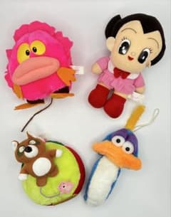 【当時物・非売品】90年代 レトロ ぬいぐるみ マスコット4体セットのサムネイル