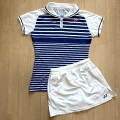 スポーツウェア 上下セット　ヨネックス　青 テニスウェア レディース Mのサムネイル