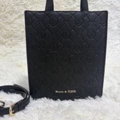 【美品】メゾンドフルール モノグラム ミニバッグ ハンドバッグ 2way