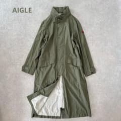 【未使用】AIGLE エーグル MTDライディングコート カーキ ロング フード 未使用】AIGLE エーグル MTDライディングコート カーキ ロング フード
