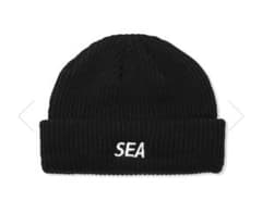 【新品】WIND AND SEA  ビーニー  黒 ブラック　ウィンダンシーのサムネイル