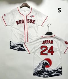 MLB ボストン レッドソックス ユニフォーム ジャージ 葛飾北斎 - メルカリ