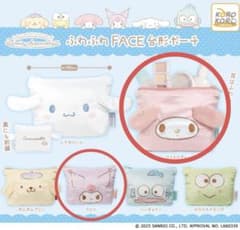 サンリオキャラクターズ ふわふわFACE台形ポーチ マイメロディ クロミのサムネイル