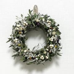 No.62 ドライフラワーリース ユーカリリース ナチュラルリース