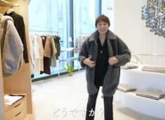 three dots 完売 アップサイクルエコファーコート ボアロングコート 
