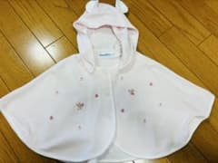 新品未使用 familiarファミリア ベビーケープ ピンクのサムネイル