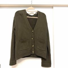 GAP カーディガン オリーブ XSサイズのサムネイル