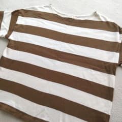 earth music&ecology レディース ボーダーTシャツ Lのサムネイル