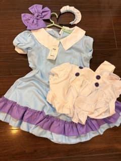 メイド服 コスプレ衣装 水色 パープルのサムネイル