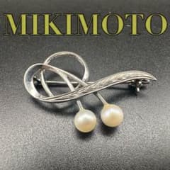 極美品✨ MIKIMOTO ミキモト パール ブローチ ロゴ 刻印 2483 - メルカリ