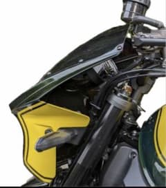 Z900RS ビキニカウル キャンディグリーン イエローボール 高級クリヤー