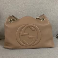 (値下げ中)GUCCI　SOHOチェーンショルダーバック カメリアのサムネイル