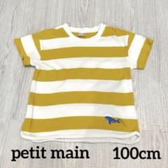 petit main ボーダーTシャツ 100cmのサムネイル