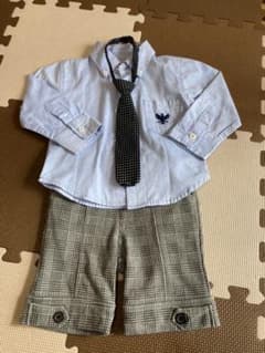 kayoko様専用　男の子 フォーマル　上下　ネクタイ付　80cmのサムネイル