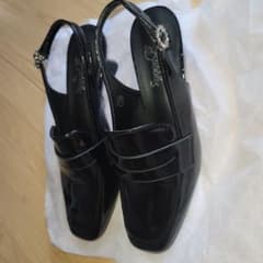 BUBBLES バブルス リボン厚底ローファー 36 ブラック | Shop at 