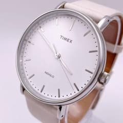 極美品 稼働 タイメックス ウィークエンダー フェアフィールド 腕時計 レザー