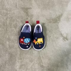 ネイビー スリッポン 120 トラック刺繍のサムネイル