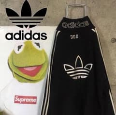 レア 90s adidas ハーフジップ フリース 黒 アディダスオリジナルスのサムネイル
