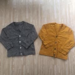 ☆ユニクロ カーディガン  90size  2枚セット☆のサムネイル