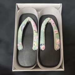 下駄 レディース Mサイズ 花柄鼻緒のサムネイル