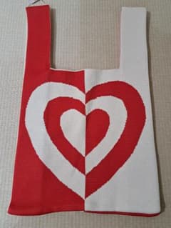 D・KELLY JAPAN ニットバック　ハート レッド