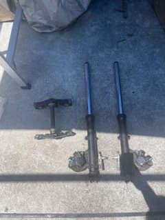 フロントフォークとステムセット ダブルアンチ フロントフォークとステムセット ダブルアンチ - メルカリ