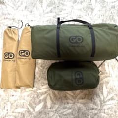 G・G PUP カーキ GOGlamping 二又化ポール+前幕セット G・G PUP カーキ GOGlamping 二又化ポール+前幕セット - メルカリ