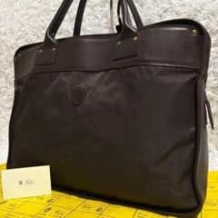 極美品✨フェリージ ビジネスバッグ 大容量 レザー×ナイロン ネイビー 1845 極美品✨フェリージ ビジネスバッグ 大容量 レザー×ナイロン 1845