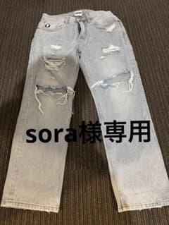 APE×9090 ダメージデニムパンツのサムネイル